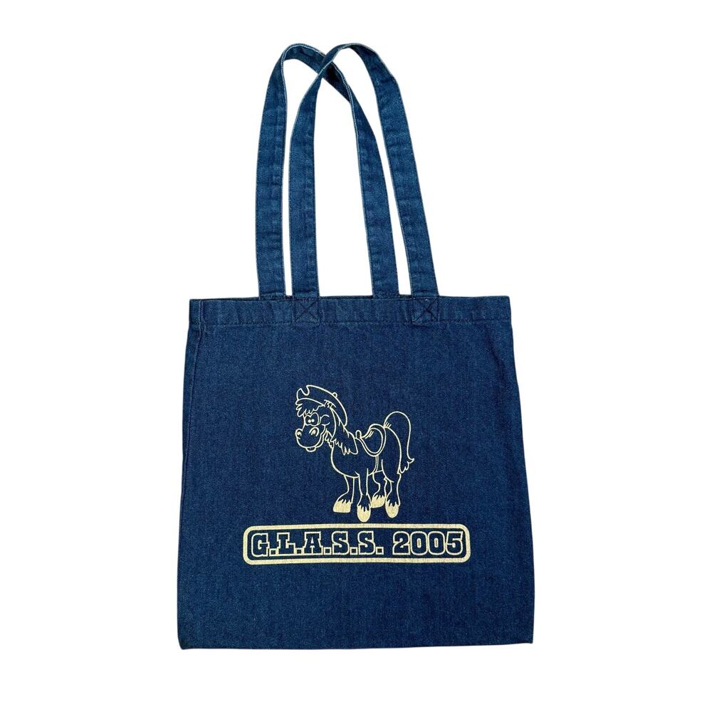 Vintage Western Horse Denim Tote